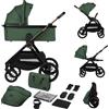 LIONELO Layla Passeggino 2 in 1 con Navicella dalla Nascita a 48 Mesi | Fino a 22 kg, Navicella fino a 9 kg, Schienale e Poggiapiedi Regolabili, AiryDots, Ruote PU 360° e Sospensioni Complete