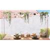 Koopman International PRGN Barra in Metallo Decorativa Estensibile da Tavolo 135/250CM Grigio