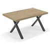 REDÒKASA Tavolo allungabile da pranzo 160x90 MADE IN ITALY modello PABLO fino a 260 CM per sala da pranzo, cucina e soggiorno, design moderno con top in melaminico (Noce Nodato)