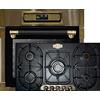 Kaiser Set da cucina a gas EH 6726 AD+KG 9325 Em, forno da incasso 80L,11 funzioni+fornello a gas, 90 cm