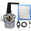 ZAMDOE 696065 Carburatore Compatibile per Briggs & Stratton 697422 110402 110412 215369 5HP 5.5HP 6HP Generatore Orizzontale Motore Pompa Acqua con Guarnizione Cartuccia Filtro Aria Candela