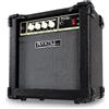 Rocktile BA-15 Jaco Basscombo (amplificatore combo per basso da 15 watt, per bassi attivi e passivi, altoparlante da 6,5), nero