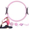 Generico 5 Pezzi Kit Pilates A Casa, Anello Yoga, Anello Fitness Yoga, Set Da Cerchio E Palla Pilates Accessoris Donna Kit Per Stretching E Allenamento Core