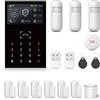 PGST A109F-EU-D Sistemi sicurezza domestica Allarme domestico 4G/WiFi Kit Sicurezza Casa con Sensori Porta/Finestra 16 PACK 2024 CE/FCC Compatibile Alexa Nessun Canone