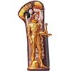 REGALOS LLUNA Guerriero Fregio di Beethoven di Gustav Klimt Figura 37 cm. Cavaliere D'oro Immagine Resina
