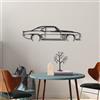 Wallity Hanah Home Elegante accessorio decorativo da parete in metallo, nero, 70 x 18 cm, 100% metallo, spessore 1,5 mm, facile montaggio a parete, perfetto per arredamento moderno