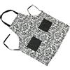 DII, Grembiule da Cucina in Cotone, Regolabile, da Donna, con Tasche e Fascette estra Lunghe, Cotone, Nero, 29-inch Length by 37-1/2-Inch Width