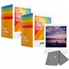 Lumintrail Go Color Film, 32 foto, 2 confezioni doppie, compatibile con fotocamera Polaroid Go, pellicola a colori istantanea per fotocamera istantanea, con un panno di pulizia Lumintrail