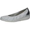CAPRICE Ballerine da Donna in Pelle con Zeppa, Argento (Silver Comb), 39 EU