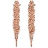 EVER FAITH Statement Orecchini Strass Cristallo Banchetto Lungo Lampadario Pendente per Le Signore Prom Matrimonio Sposa Chiaro Argento Tonalità, Cristallo, Senza Gemstone