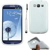 ebestStar - Cover Compatibile con Samsung S3 Galaxy i9300 i9305 Custodia Protezione S-Line Design Silicone Gel TPU Morbida e Sottile + Mini Penna, Bianco [Apparecchio: 136.6 x 70.8 x 8.6mm, 4.8'']