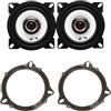 IPNOSIS Kit 2 casse ALPINE SXE-1025S per BMW e Tesla Model 3/Y (vedi desc.) + 2 Supporti Anteriori o Posteriori