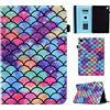 Vaitasy Custodia Samsung Galaxy Tab A 10.1 Pollici 2019 (SM-T510/ SM-T515), Anti Urto Protezione Custodia con Pencil Holder Cover per Galaxy Tab A 10.1 2019 - Squame di pesce
