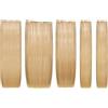 She Easy Long Hair Extension 100% Made in Italy, Applicazione Veloce e Facile a Clip - Set da 5 Pezzi Capelli Veri Lisci - Biondo Dorato