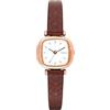 KOMONO Moneypenny Monogram Orologio al quarzo da donna con movimento giapponese e cinturino in acciaio inossidabile, castagna, cinghia