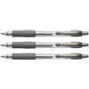 PILOT Set di 3 penne a sfera con inchiostro gel G2 07 metallizzato, colore: Argento
