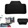 Generic Cuscino per bauletto per moto, cuscinetto posteriore per schienale passeggero, borsa posteriore per bagagliaio, cuscino con design adesivo posteriore, comodo box posteriore in lega di alluminio per