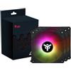 ITEK Ventola Itek Kit Da 3 INFINITY Nero 12cm ARGB Sync 5V 3pin 4pin PWM Senza fili