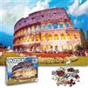 Universal Castle Jigsaw Puzzle da 1000 pezzi per adulti e bambini Europa panorama paesaggio foto impossible Classic XXL Puzzle (Colosseo, Rome)