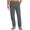 LVCBL Pantaloni Spiaggia Uomo Estivi, Leggeri con Coulisse (Blu Scuro, 3XL)