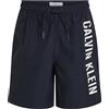 Calvin Klein Bambino Pantaloncino da Bagno Medium Drawstring con Coulisse, Blu (Dark Sapphire), 10-12 Anni