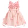 FYMNSI Vestito da bambina per compleanno, per feste di compleanno, per battesimo, da principessa, in tulle, per ragazze, per feste, formali, da sera, pesca, 18-24 Mesi