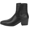 MGGMOKAY Stivali Chelsea Da Uomo Pelle Per Uomo Tacchi Alti Scarpe Con Zip,nero,44