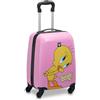 RONCATO Valigia Trolley Looney Tunes Titti Rosa - Bagaglio trolley per bambini dai 2 ai 5 anni - dimensione 44x31x20
