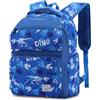 VASCHY Zaino Bambina, Zainetto Asilo Bambino Grande Zaino Scuola Elementari Bimba Leggera Zaino Bimba Ragazza Con Fascia Toracica Zaino da Viaggio 4-6 Anni Dinosauri Blu