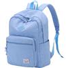 VASCHY Zaino Donna e Uomo, Zaino da Viaggio Vintage e Scuola, Zaino PC 15.6 Pollici Impermeabile Blu Chiaro