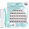 SISILILY - 45 Ciuffetti Ciglia Finte Naturali Con Colla - Individuali Extension Kit 0.07mm Spessore C Curl 10/12/14/15/16mm Lunghezza Lashes Extension (DM04)