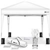 tillvex Gazebo 3x3m impermeabile | Gazebo pieghevole pop-up regolabile in altezza | Tenda da giardino protezione UV 50+ | Tenda Padiglione con borsa (Bianco)