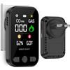 Wolf Guard 4 in 1 Rilevatore di Gas e Monossido di Carbonio con Spina per Casa, Rivelatore di Gas Combustibile per Gas Naturale LPG Metano Propano Butano, con Batteria, HD12-CG (nero)