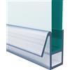KMQRDZi Guarnizione per doccia, in vetro, per porta della doccia, 100/200 cm, per porte del bagno, per vetro spesso 4/6/8 mm, in gomma siliconica, flessibile, a forma di U (1 m, 4 - 6 mm)