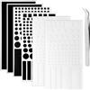 MirraSwit 6Pcs Adesivi per Blocco Della Luce a LED, Adesivi Oscuranti