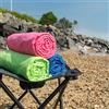 TRIXES Telo Mare in Microfibra Verde - Custodia da Viaggio Inclusa - Compatto e Ultraleggero - Super Assorbente - Ottimo per Campeggio, Palestra, Nuoto - Taglia XL 88 cm x 180 cm