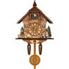 MZXI Orologio a cucù, 45,7 cm, tradizionale orologio a cucù della foresta nera con pendolo antico grande in legno Coo Coo, orologio da parete vintage in legno per soggiorno, casa, cucina, decorazione