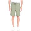 Ciabalù Bermuda Uomo Lino Estivi Tinta Unita Pantaloncini con Coulisse in Vita e Tasche America Pantaloni Corti Slim Fit (IT, Testo, 3XL, Regular, Regular, Verde)