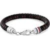 Tommy Hilfiger Jewelry Bracciale in Pelle Intrecciata da Uomo Colori Nero e Marrone - 2790632