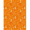 Décopatch FDA922C - Une pochette de 20 feuilles texture 30x40 cm - Fleurs fond orange