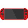 Generic Set di Custodie in Silicone per Switch 2 Console di Gioco, Custodia Antiscivolo Divisa per J-Con Controller di Gioco, Copertura Protettiva Completa di Polvere per Switch 2 Accessori di Gioco (Rosso)