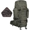 TACWRK Tasmanian Tiger TT Raid Pack MK3 Oliv con toppa Bushcraft gratuita - Zaino militare da 52 l con cintura in vita rimovibile, sistema Molle compatibile e preparazione del sistema di idratazione