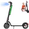 HX Monopattino Elettrico Adulto con Batteria Staccabile,Motore da 350W,Autonomia di 40 km,Velocità Massima 25 km/h,3 Impostazioni di Velocità,Scooter Elettrico Pieghevole portatile-10 Pneumatici