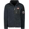 Geographical Norway Ureversible - Giacca da Uomo in Pile Spesso, con Chiusura a Zip, Invernale, Caldo, da Uomo, Morbido, con Fodera Lunga, a Maniche Lunghe, Ideale per Autunno e Inverno (Marina S),