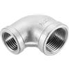 QUARKZMAN 1 Pz 3/4 PT Femmina x 1/2 PT Femmina Gomito a 90 Gradi in Acciaio Inossidabile Raccordi per Tubi d'Acqua Aria Tubo PVC Fuso
