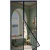 MAGICDOOR Zanzariera Magnetica Vetroresina 120x200cm, Apertura Centrale Zanzariere Magnetiche per Porte Finestre Maglia Fine Magnete Potente Tenda Zanzariera Porta per Camera da Letto Balcone-Nero