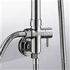 KIMISS 1 * Deviatore per Doccia G1/2 Separatore per Deviatore per Doccia da Bagno Rotondo in Rame Montato a Parete con Accessori di Base