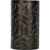 Tomotato 20 x 12 cm Piccolo Paralume in metallo, motivo cilindrico di scultura intagliato cavo ferro ombra paralume per E27 E26 lampada da tavolo, camera da letto, decorazione comodino