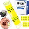 Your Day Mate Set di fiale per livella a tubo, 10 pezzi, con 35 x Ø 9 mm esterno, livella a bolla d'aria senza etichetta, tubo per livella ad acqua, livella a 1 via, livella circolare per caravan