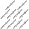 ORTAVA 10 tasselli per carichi pesanti M8 x 80 mm, ancoraggi per bulloni M8, in acciaio inox A2 V2A, con rondelle e dadi, per macchine, ringhiere